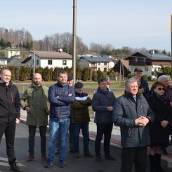 Uroczyste otwarcie mostu przez rzekę Wisłok w Krościenku Wyżnym