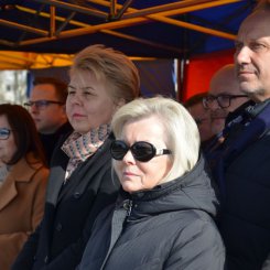 Uroczyste otwarcie mostu przez rzekę Wisłok w Krościenku Wyżnym