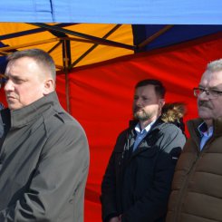 Uroczyste otwarcie mostu przez rzekę Wisłok w Krościenku Wyżnym