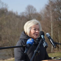 Uroczyste otwarcie mostu przez rzekę Wisłok w Krościenku Wyżnym